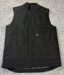 Brahma Mens Size Small 34-36 Black Insulated Canvas Work Vest Full Zip Pockets - Picture 1 of 21
