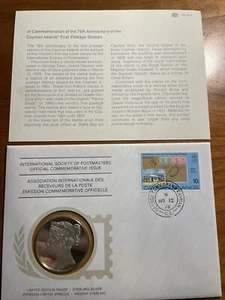 Franklin Mint International Society  Postmasters Medallic Covers Cayman Islands - Picture 1 of 4
