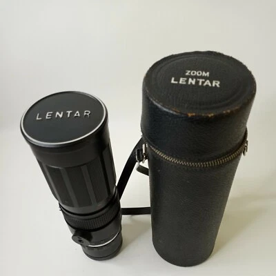 Lente de cámara teleobjetivo zoom lentar vintage 1:4,5 F=90 230 mm No.H48395 con estuche Foto 1 de 4