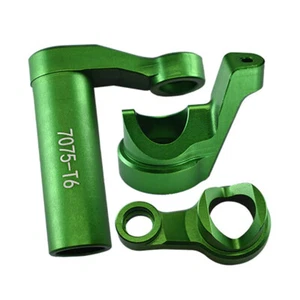 GPM Aluminum 7075-T6 Steering Assembly Green : Traxxas 1/8 4WD Sledge - Picture 1 of 1