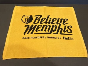 Memphis Grizzlies Growl Towel 2015 Believe Memphis NBA Playoffs Round 2 FedEx - Picture 1 of 4