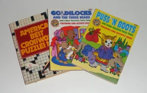 Vintage Creative Child Press Coloring Books and Vintage crossword Puzzle Book - Picture 1 of 11