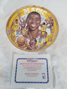 Magic Johnson 1992 Signed Sports Impressions Superstar Collector Plate #1148  H2 - Picture 1 of 2