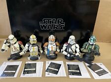 Star Wars Gentle Giant Deluxe Clone Commanders Set Mini Busts 136 of 500