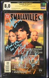 SMALLVILLE CAST FIRMATO SMALLVILLE IL FUMETTO #1 11/02 WELLING AUTO CGC JSA 8.0 - Foto 1 di 2