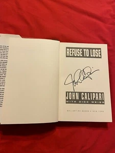 JOHN CALIPARI AUTOGRAFIADO LIBRO NEGARSE A PERDER KENTUCKY UMASS BALONCESTO - Imagen 1 de 5