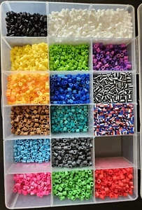 Mixed Lot Beads Sorted in Plastic Divided Container - Picture 1 of 2