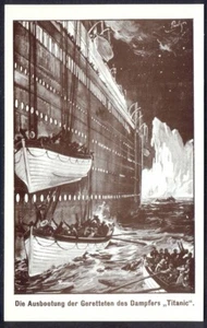 Postcard: Titanic Disaster - Repro of Vintage German Postcard (Rembrandt Ref 8) - Picture 1 of 1