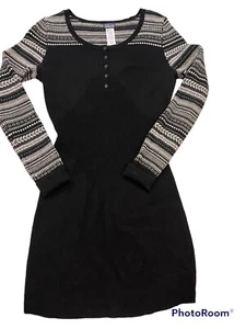 PATAGONIA Vestito Maglione Donna 'RIOS SECRET' Lana di Agnello Nero Taglia Media - Foto 1 di 12