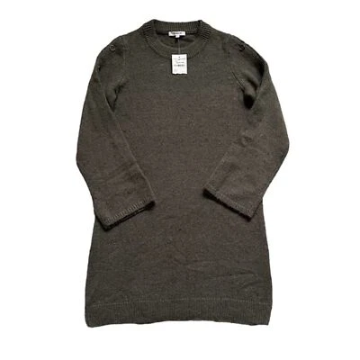Madewell Donegal Green Button Sleeve Sweater Dress Wool Blend Small BRAND NEW - Image 1 of 4