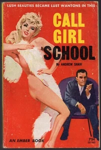 Call Girl School Andrew Shaw Vintage Sleaze GGA Pulp Amber Paperback VG - Imagen 1 de 1