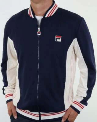 Fila Mk1 Settanta Track Top in Navy Blue - Borg BJ Matchday tracksuit jacket - Image 1 of 4