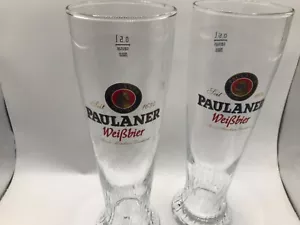 2er SET PAULANER MÜNCHEN WEIBBIER 0,5L SWIRL PILS BIERGLÄSER GERMANY - Bild 1 von 4