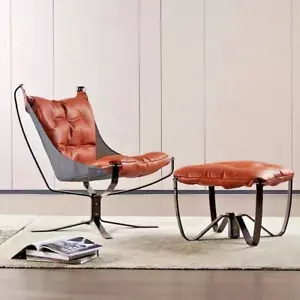 stressless Sofa Sessel mit Fußhocker Orange/Grün Neu - Bild 1 von 4