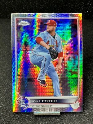 2022 Topps Chrome Sonic  JON LESTER  Prism Refractor  #187 - Image 1 of 2