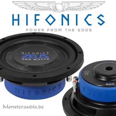 Hifonics ZEUS ZST-8D2 20cm Auto Flach-Subwoofer 250 500 Watt RMS MAX 2x2 Ohm 8" - Bild 1 von 4
