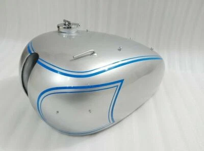 For Triumph 5T Speed Twin Silver Painted Steel Petrol Tank With Fuel Cap @US - Imagem 1 de 4