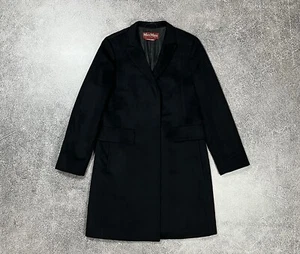 Max Mara Studio Mantel Jacke Damen Schurwolle Top Zustand Schwarz Größe 36 - Bild 1 von 18