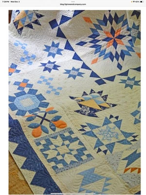 BOM Sunset lavada al sol por higuera. Encuadernación de respaldo de 12 meses incluye todas las telas Foto 1 de 4