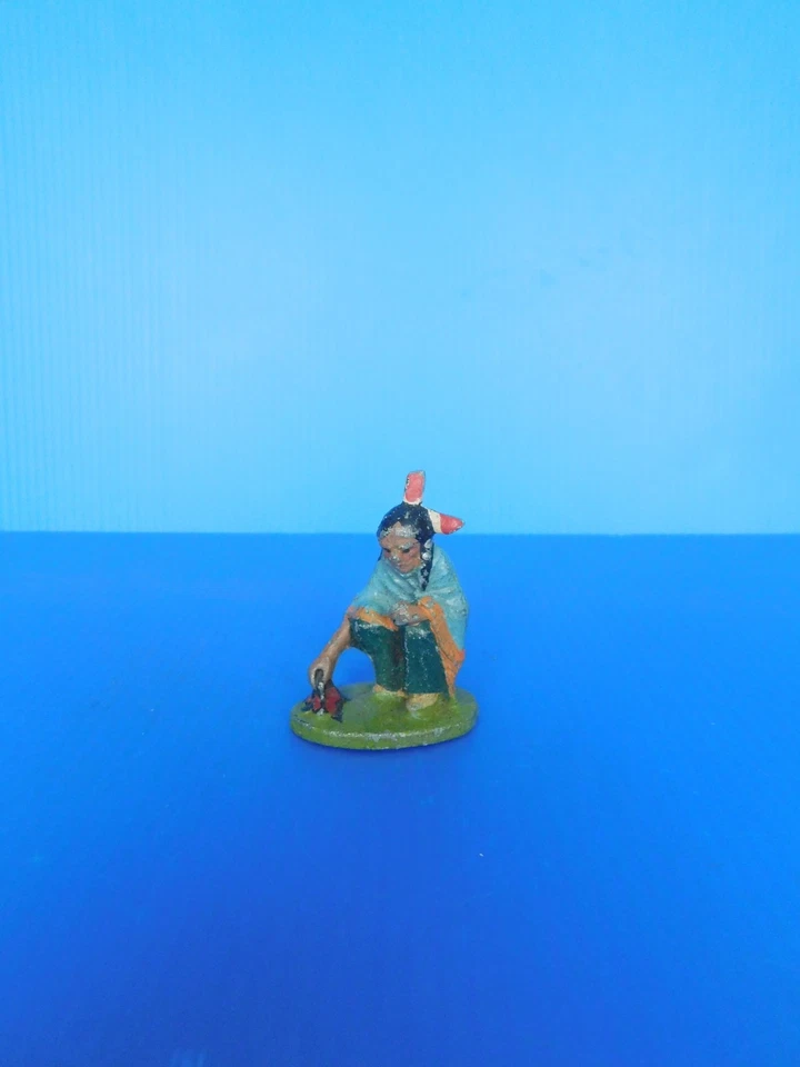 QUIRALU /  LE WESTERN /  LES  INDIENS  :  RARE INDIEN ALLUMANT LE FEU - Photo 1/4