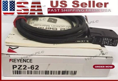 KEYENCE PZ2-62 Photoelectric Sensor Switch PZ262 New In Box One US Free TAX - Image 1 of 4