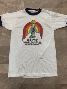 VTG 1982 World's Fair Knoxville, TN Ringer T-Shirt - Men's XS/Women's Medium - Picture 1 of 8
