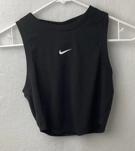 NWT Nike Women's Sportswear Chill Knit Tight Cropped Mini-Rib Tank Top Size Xs - Picture 1 of 3
