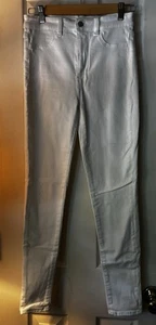 EUC Girls American Eagle Next Level Stretch White Size 4 Regular White Jeans - Picture 1 of 3