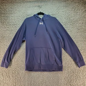 Camisa Under Armour Para Hombre Mediana ColdGear Azul Marino Pullover Sudadera con Capucha - Imagen 1 de 8