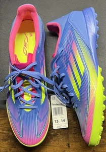 NWT New Adidas F50 League TF Turf Pink Multi Men's Soccer Cleat Shoe Men Size 13 - Picture 1 of 7