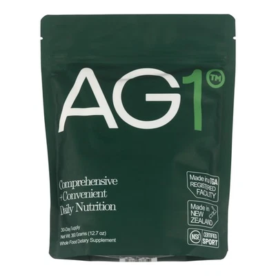 Bolsa de pó AG1 Athletic Greens 12,7 oz/360 g fornecimento para 30 dias 1 bolsa NOVA LACRADA - Imagem 1 de 3