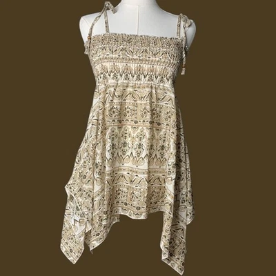 Vestido vintage Y2K LEI floral con tiras pañuelo dobladillo  Foto 1 de 4