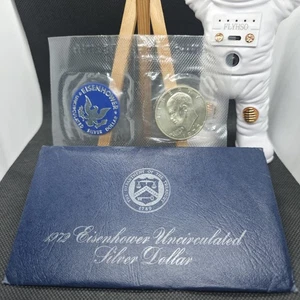 1972 S Eisenhower Silver Dollar, SEALED U.S. Mint Certificate w/Packaging! - Bild 1 von 1