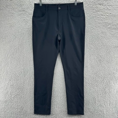 Vuori Meta Pants Mens 34 Black Golf Chino Performance Stretch Travel Pants 34x32 - Image 1 of 4