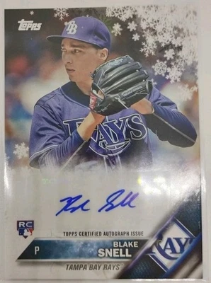 Actualización Topps 2016 vacaciones automático Blake Snell #/25 ¡Su única actualización Topps automática! Foto 1 de 2