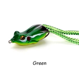 Hollow Body Frog Topwater Fishing Lure Green 2.3inch 1/2oz - Picture 1 of 6