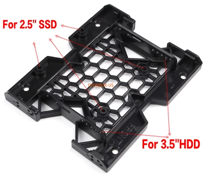 2.5 / 3.5 to 5.25 Drive Bay Computer Case Adapter HDD Mounting Bracket SSD New - Image 1 of 4