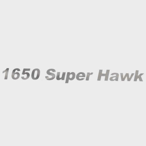 Lund Boat Decal 2108625 | 1650 Super Hawk Metallic Silver 18 1/2 Inch