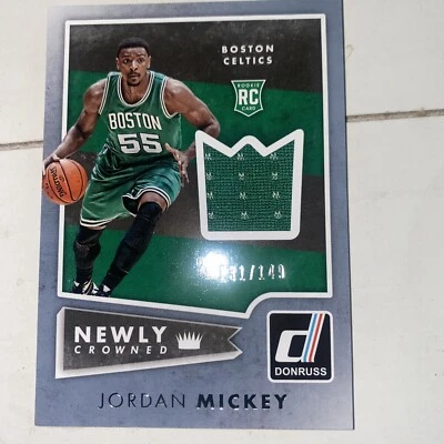 2015-16 Donruss Newly Crowned Rookie Jerseys Celtics #7 Jordan Mickey  /149 0301 — 第 1/2 张图片