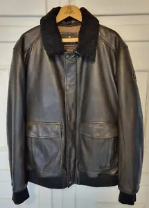 Milestone Lederjacke Valdir Echtleder Lammnappa Lammfellkragen Gr. 62 5XL braun - Bild 1 von 6