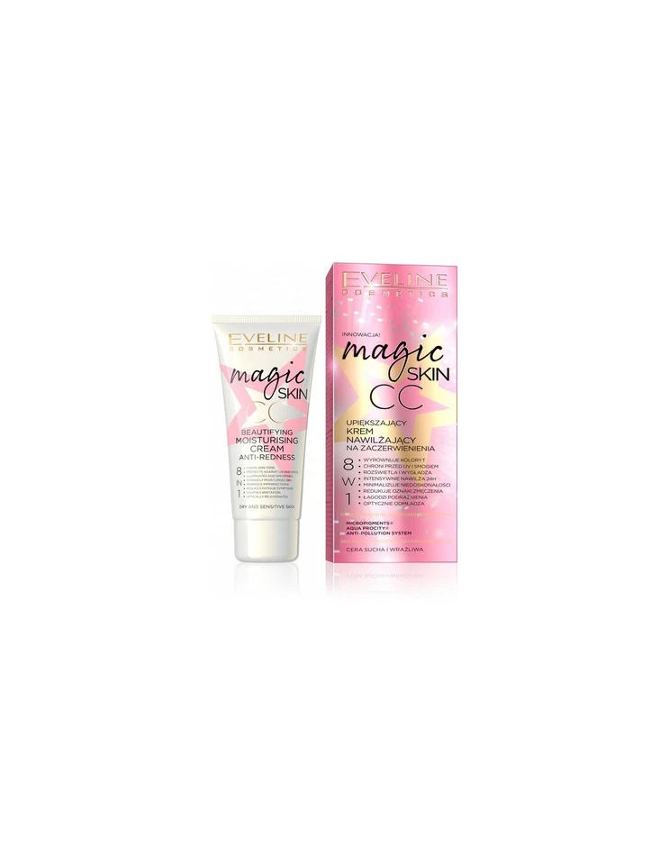 EVELINE Magic Skin CC Schönheitscreme anti-Rötungen 8in1 Gesichtcreme 50ml - Bild 1 von 1