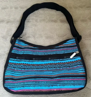 LeSportsac Crossbody Shoulder Handbag Multicolor Striped - Image 1 of 4
