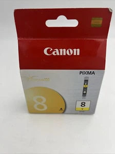 Genuine Canon Pixma Ink Tank Cartridge Yellow CLI-8 Y ChromaLife 100 OEM a-8 - Picture 1 of 4