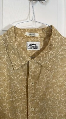 Camisa con botones Slazenger Golf Apparel 100 % seda Foto 1 de 4