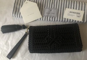 Anya Hindmarch Neeson Black Leather Woven Clutch Bag RRP £495 BNWT NEW Sold Out - Picture 1 of 11
