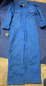 Vintage Fristads blauer Overall Overall schwedisch Größe C 48 - Uddeholm - Bild 1 von 9