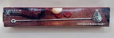 Vtg Godinger Silver Art Co Silver Plated Beehive Design Candle Snuffer #1656 - Image 1 of 4