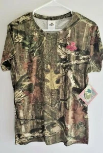 NWT Mossy Oak Women's Size L/ G/G Camo Short Sleeve Crew Neck Hunting T Shirt - Picture 1 of 4