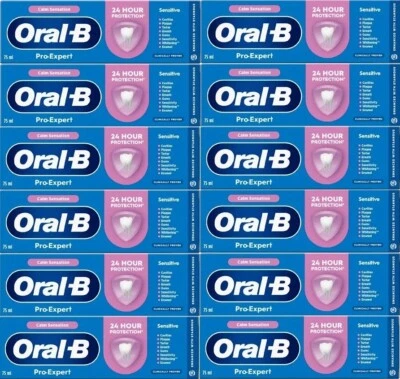 12 x Oral-B Pro Expert Sensitive & Gentle Whitening Zahnpasta Calm Sensation