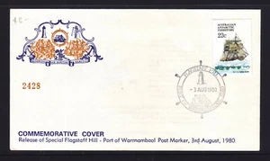 SOUVENIR COVER: 1980 MARITIME COMMEMORATIVE COVER WARRNAMBOOL L/ED - Bild 1 von 1